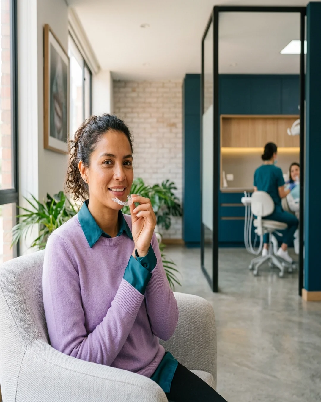Clear orthodontic aligners at Nacar Dental Studio